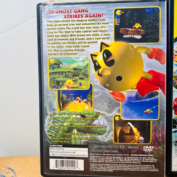 Pac-Man World 2 & 3 PS2 (Sony PlayStation 2, 2002) retro/vintage video gamec - Picture 15 of 16